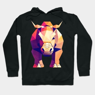 Low Poly Rhino Hoodie